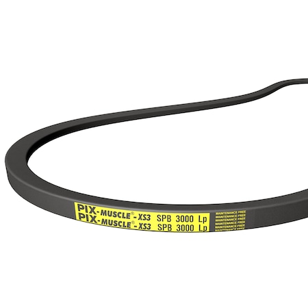 Pix B45M Classical V-Belt, 48 in Outside Length, 21/32 in Top Width, 13/32 in Thickness, 1 Ribs B45M